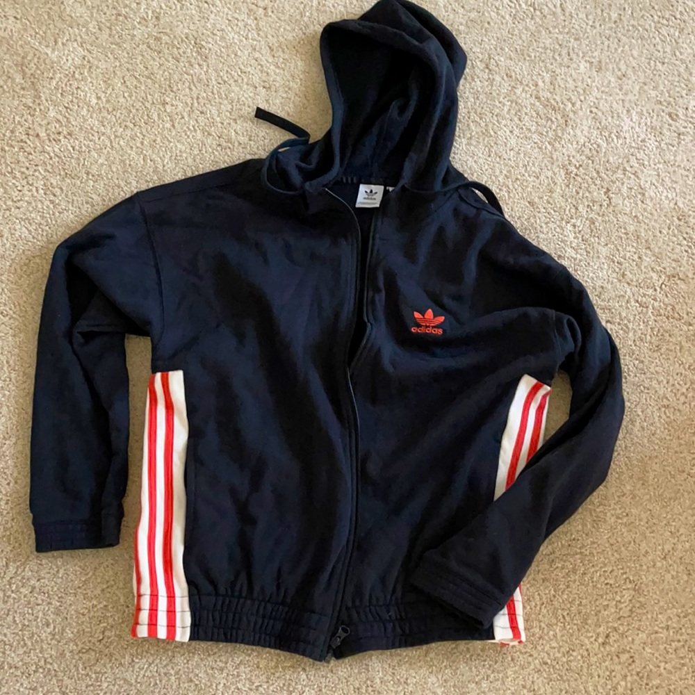 Adidas Women’s Hoodie Zip Up with Side snaps